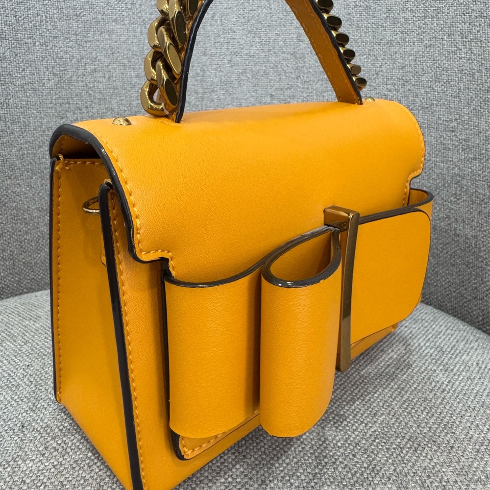 Charles and Keith Elegant Yellow Handbag